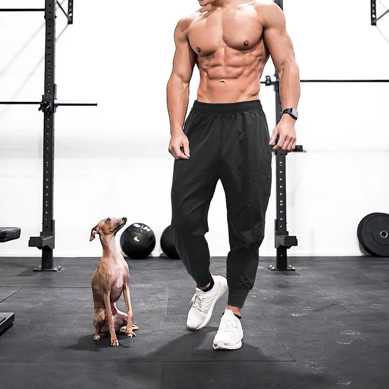 Mens Joggers Pants Summer Fashion Sweatpants Streetwear Fitness Tracksuit Jogging Pants Men Gym Clothing Muscle Sports Trousers
