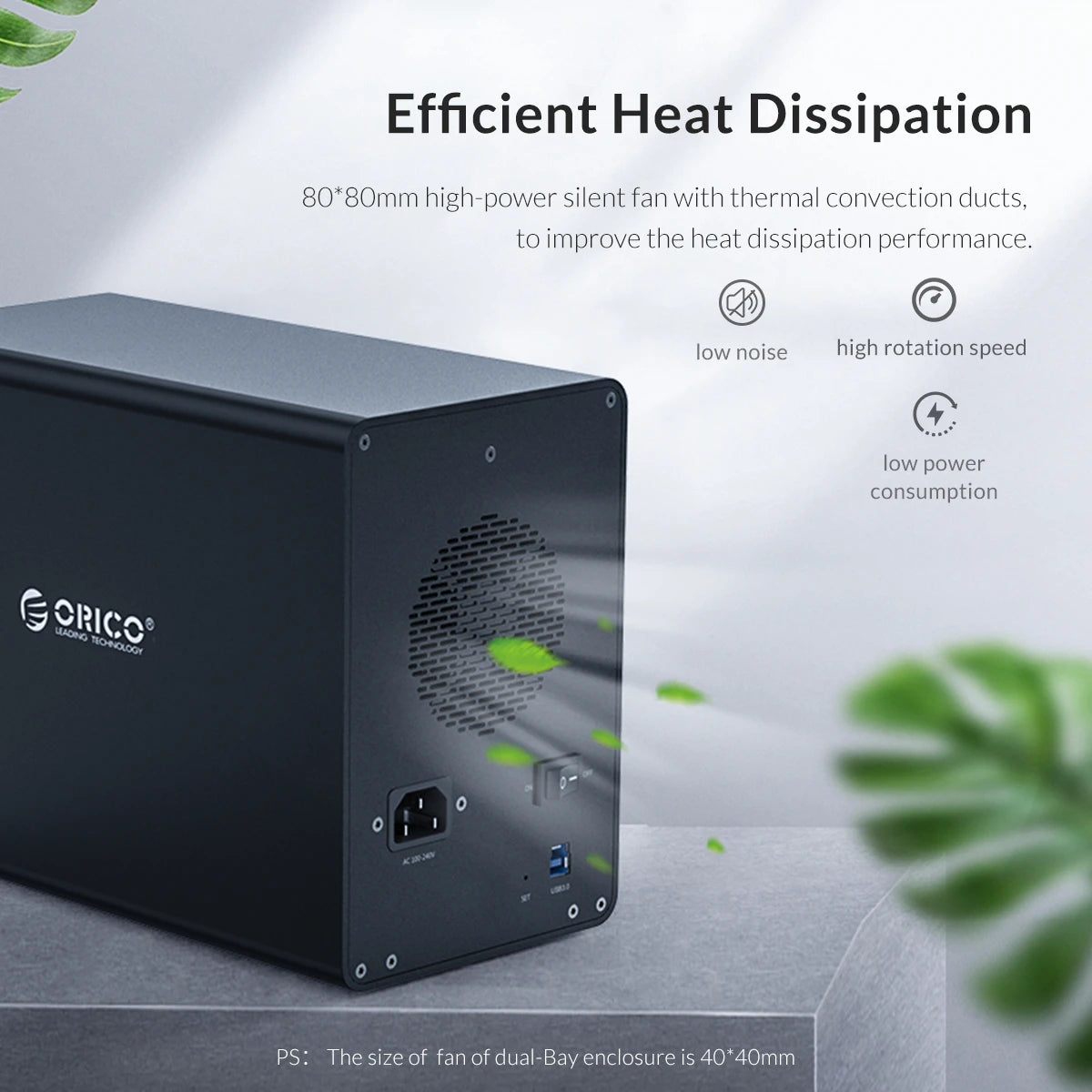 ORICO 35 Series 5 Bay HDD Docking Station With Dual Chip 150W Built-in Power Hard Drive Case for Altcoins Mining
