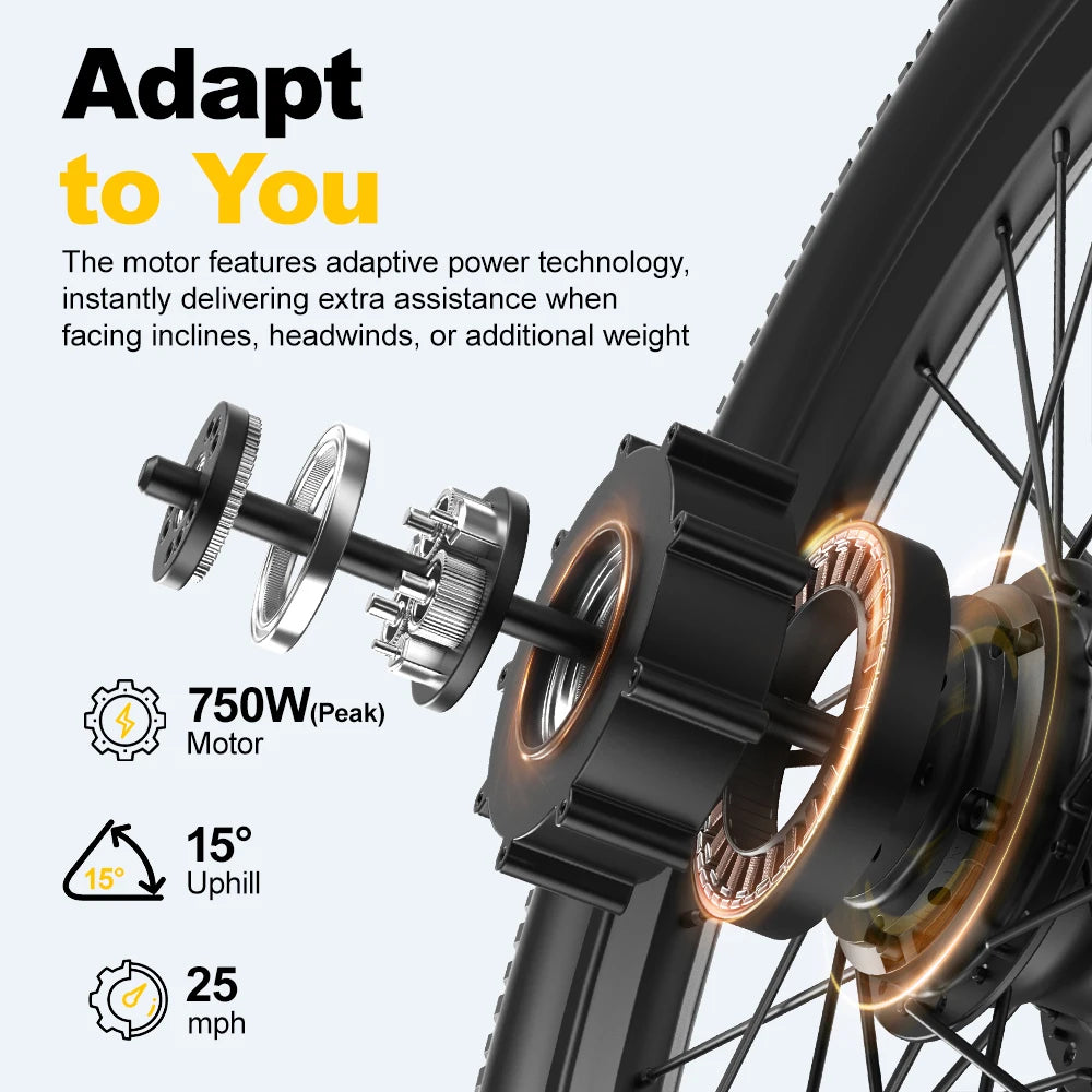 Aairsk Wholezale Moped Style Fast Electric City Bike Pedal Assist Motor Ebike 26"13AH Battery Adult Mountain Ebike