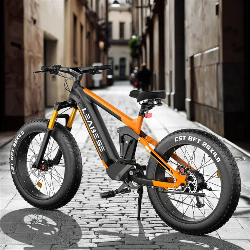 Electric Bicycle Road Moped With Pedals E-Bike Electric City E Dirt E-Moped 26X4.00 Road Bike Fat Tires