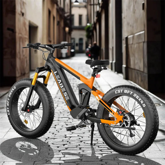 Electric Bicycle Road Moped With Pedals E-Bike Electric City E Dirt E-Moped 26X4.00 Road Bike Fat Tires