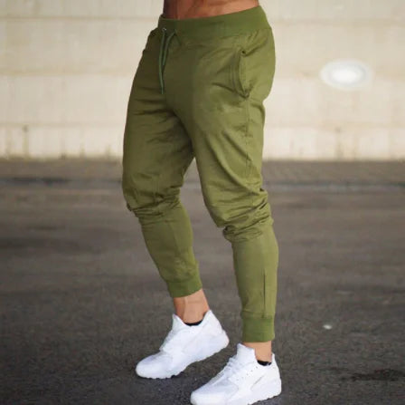 New Autumn Men's Sport Pants Casual Knitted Trousers With Zipper Pockets Solid Color Jogger pants Male pantalon chandal hombre