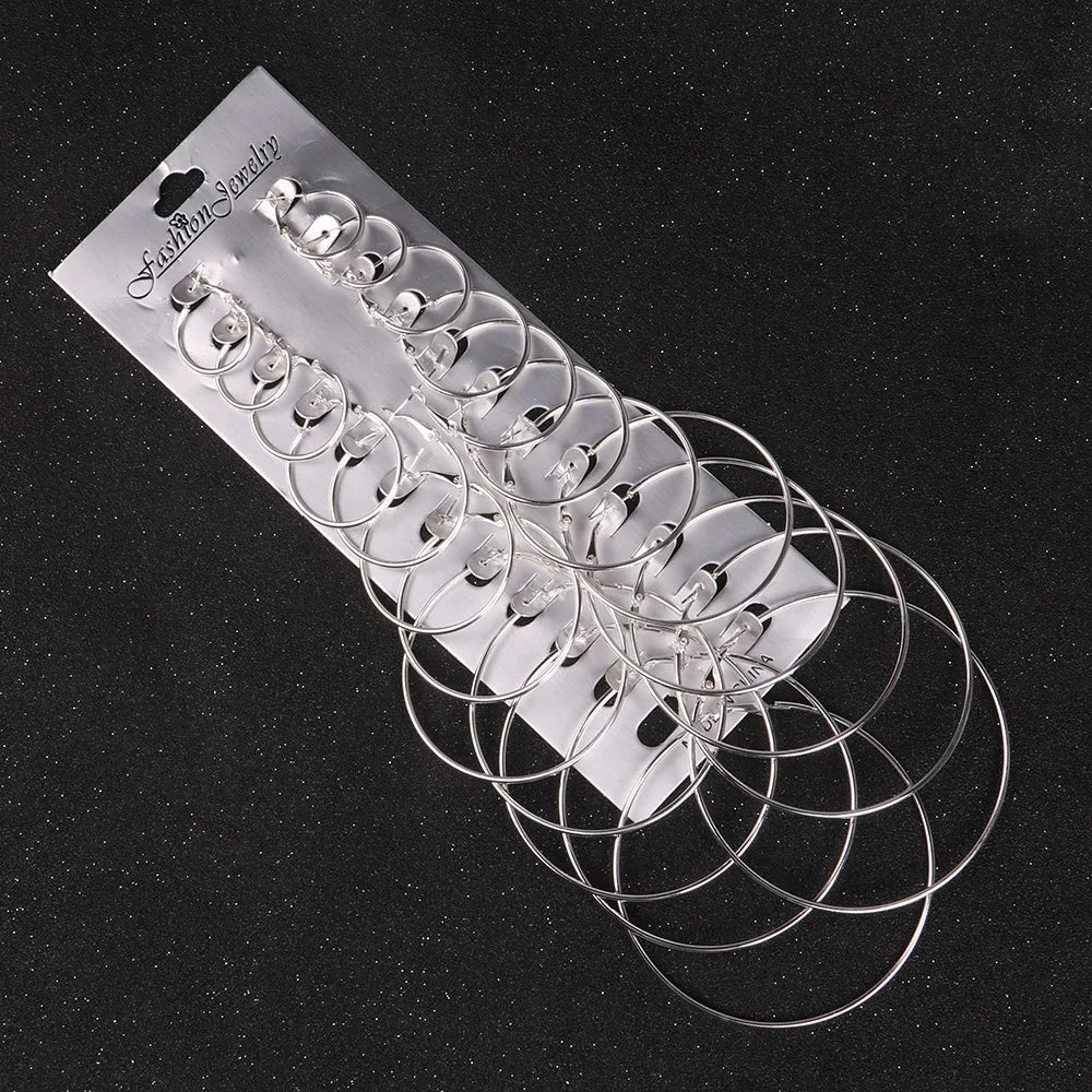 silver hoop Earrings. Different sizes Available for your taste