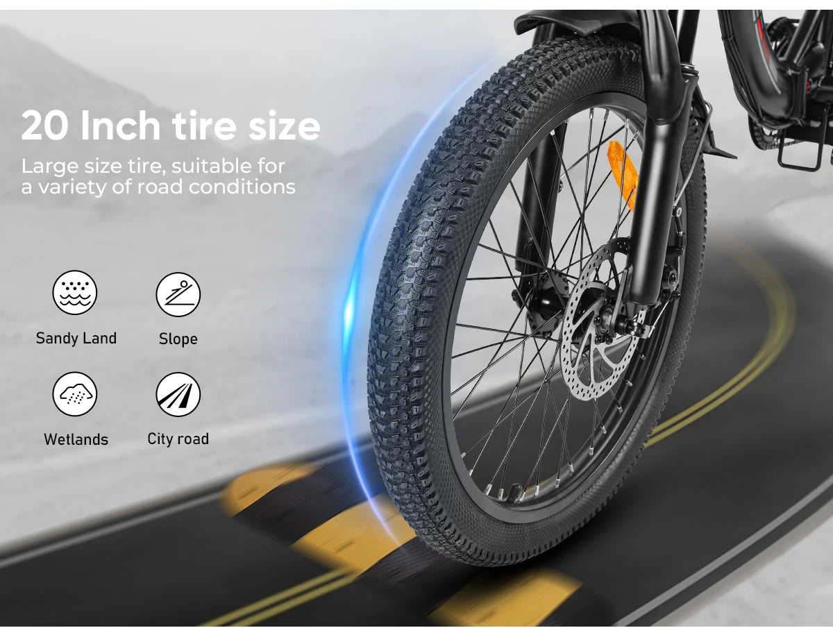 European Warehouse Free Shipping Powerful 350W 48V 12Ah Lithium Battery Moped Style Electric Hybrid City Bike