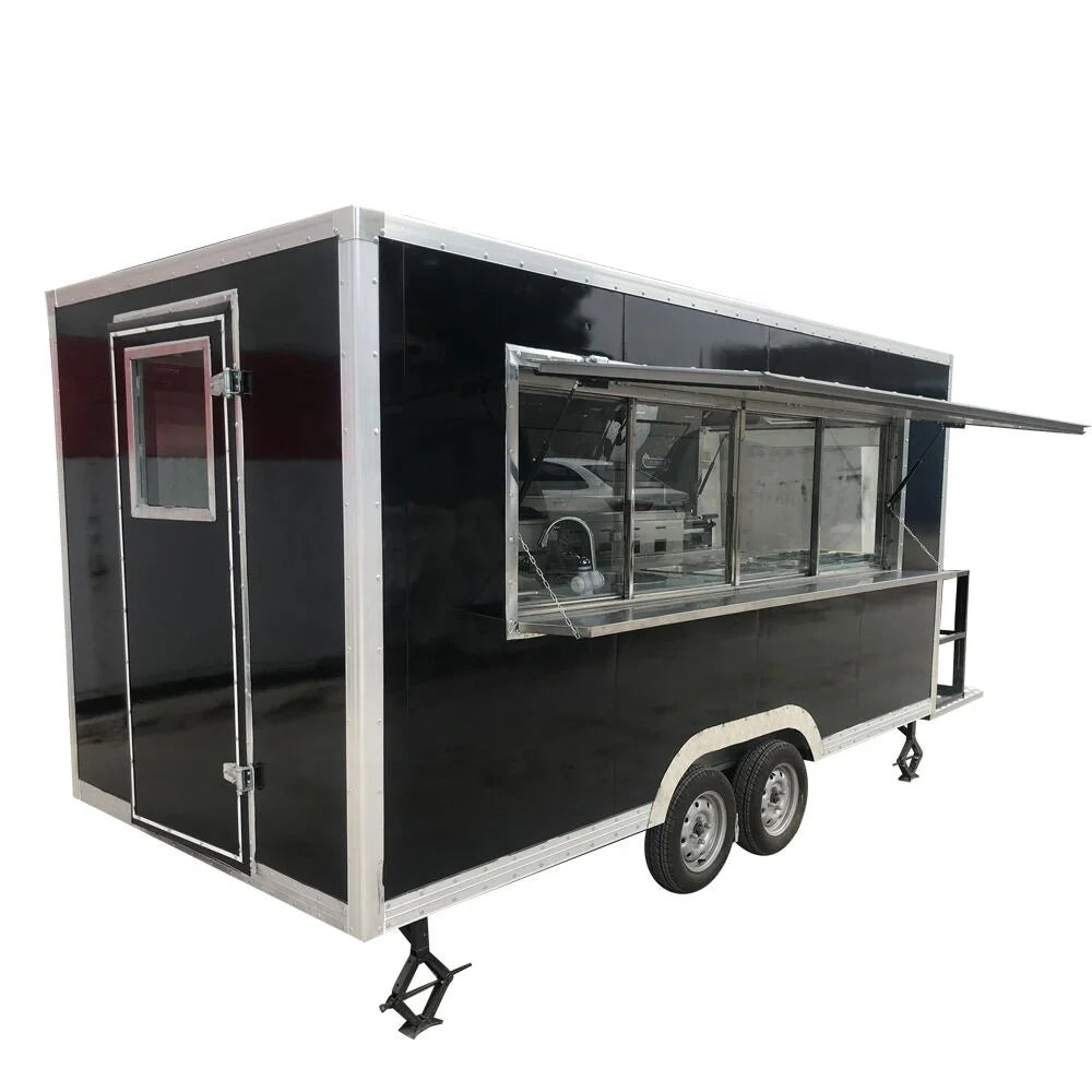 Best Selling Stainless Steel Mobile Food Truck Trailer Hot Dog Food Kiosk for Sale