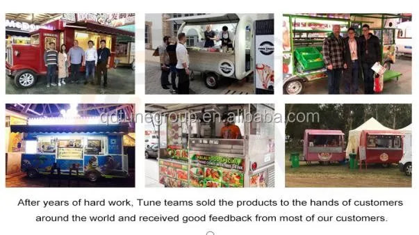 Best Selling Stainless Steel Mobile Food Truck Trailer Hot Dog Food Kiosk for Sale