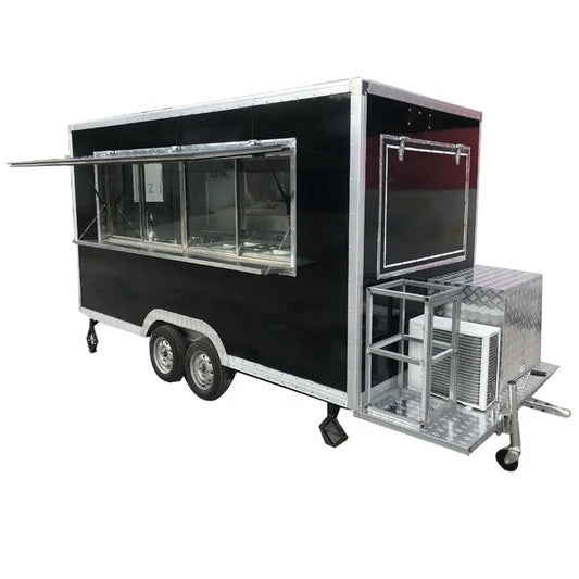 Best Selling Stainless Steel Mobile Food Truck Trailer Hot Dog Food Kiosk for Sale