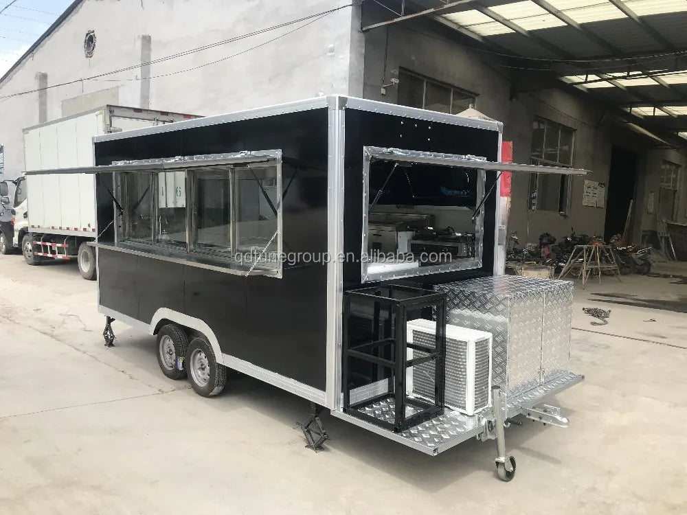 Best Selling Stainless Steel Mobile Food Truck Trailer Hot Dog Food Kiosk for Sale