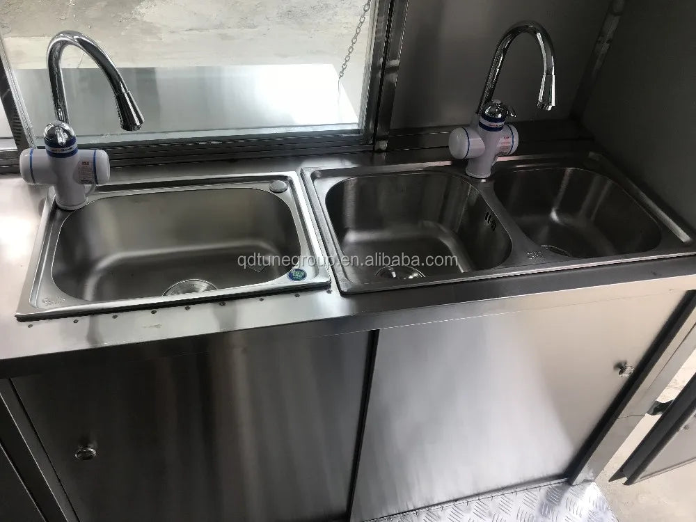 Best Selling Stainless Steel Mobile Food Truck Trailer Hot Dog Food Kiosk for Sale