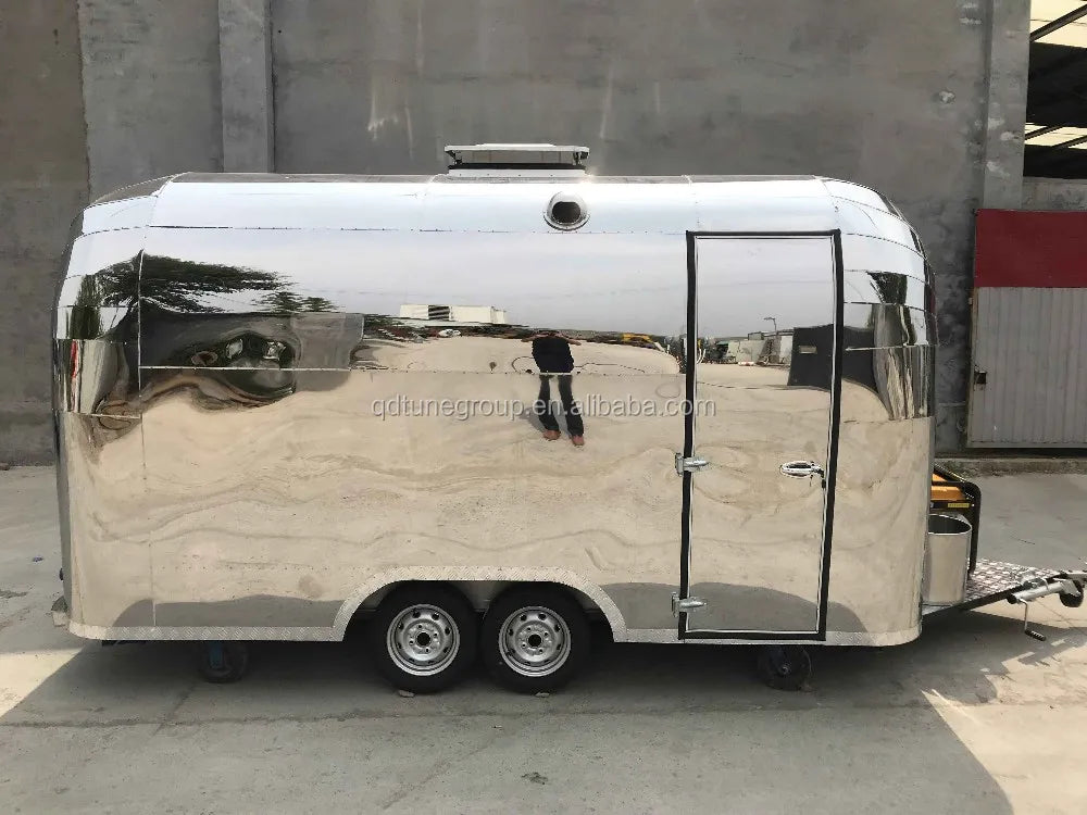 Best Selling Stainless Steel Mobile Food Truck Trailer Hot Dog Food Kiosk for Sale