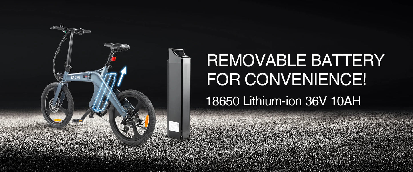 20 Inch DYU EU UK Warehouse Stock Moped Style Stealth Bomber Bicycle Folding Cheap Cycle Electric E Bike for Sale Ebike