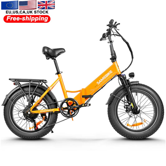 EU STOCK Duty Free  20 Inch Fat Tire Folding Electric Moped Bike 48V 750W Bicycle Electric Bike