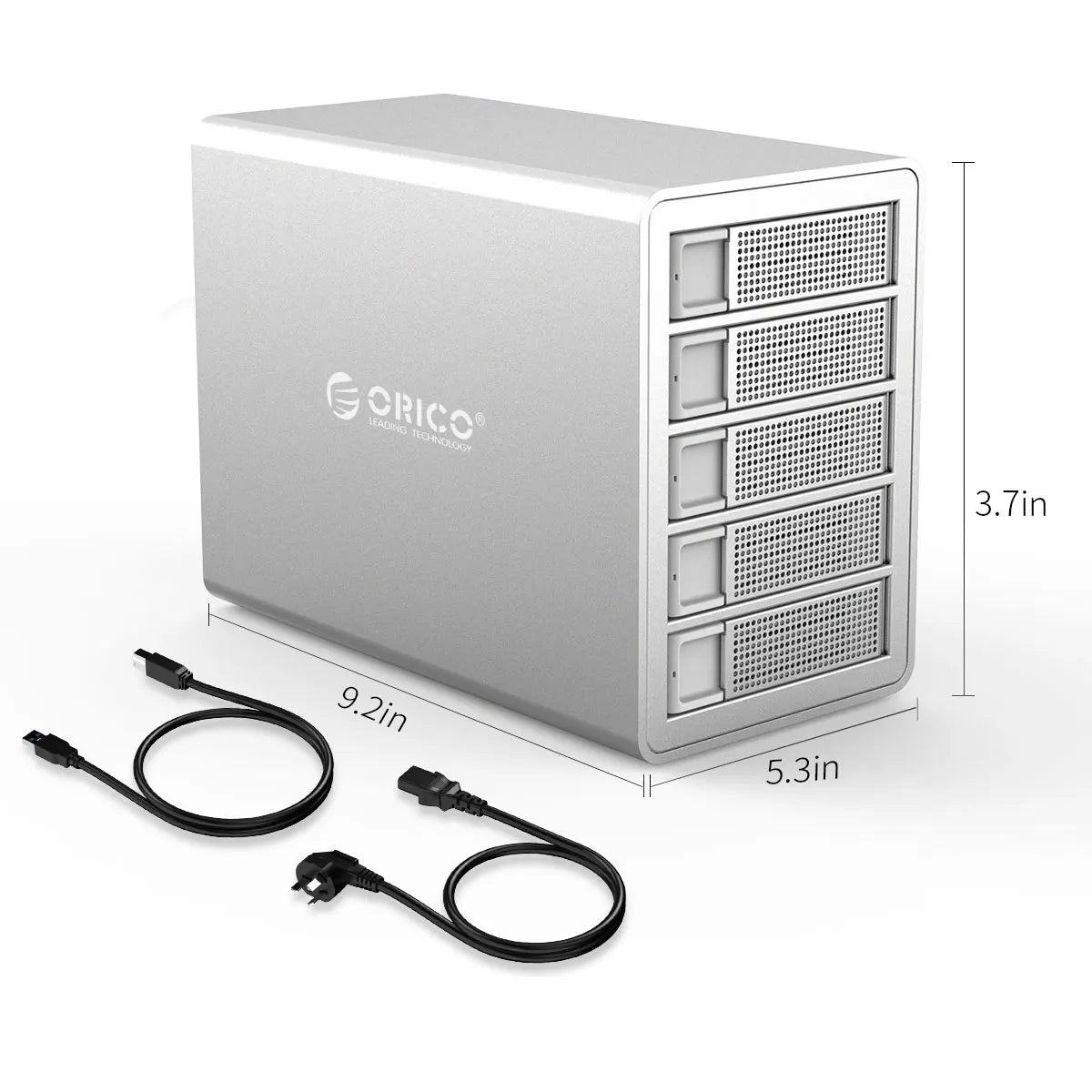ORICO 35 Series 5 Bay HDD Docking Station With Dual Chip 150W Built-in Power Hard Drive Case for Altcoins Mining