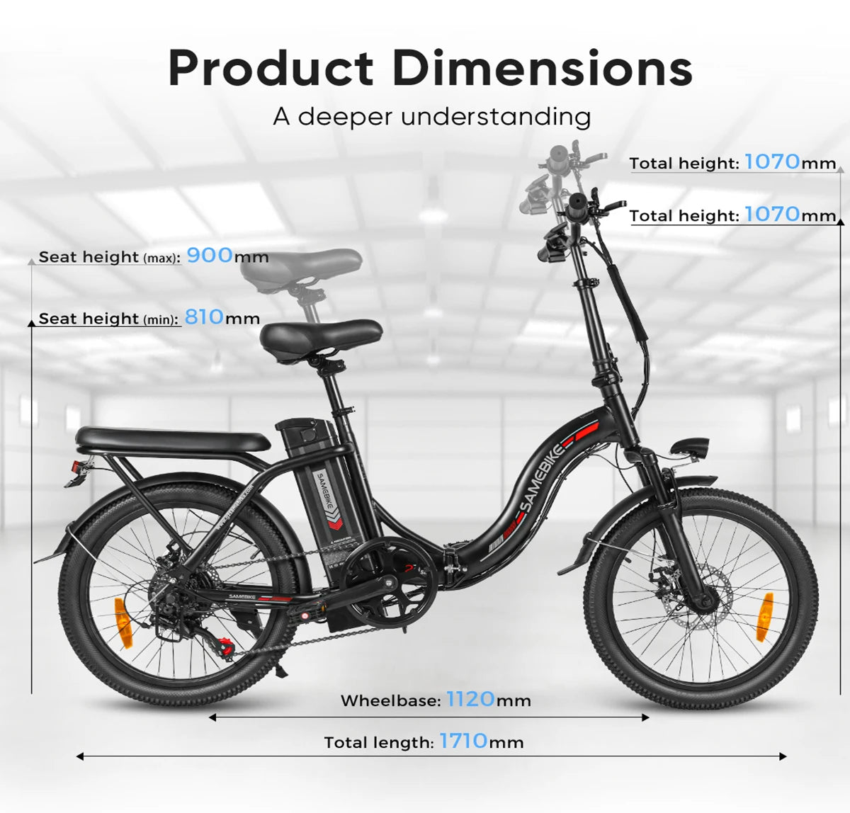 Powerful 350W Hybrid Electric City Moped 48V 12Ah Lithium Battery Rear Hub Integrated 7 Speed Steel Free Shipping UK Warehouse