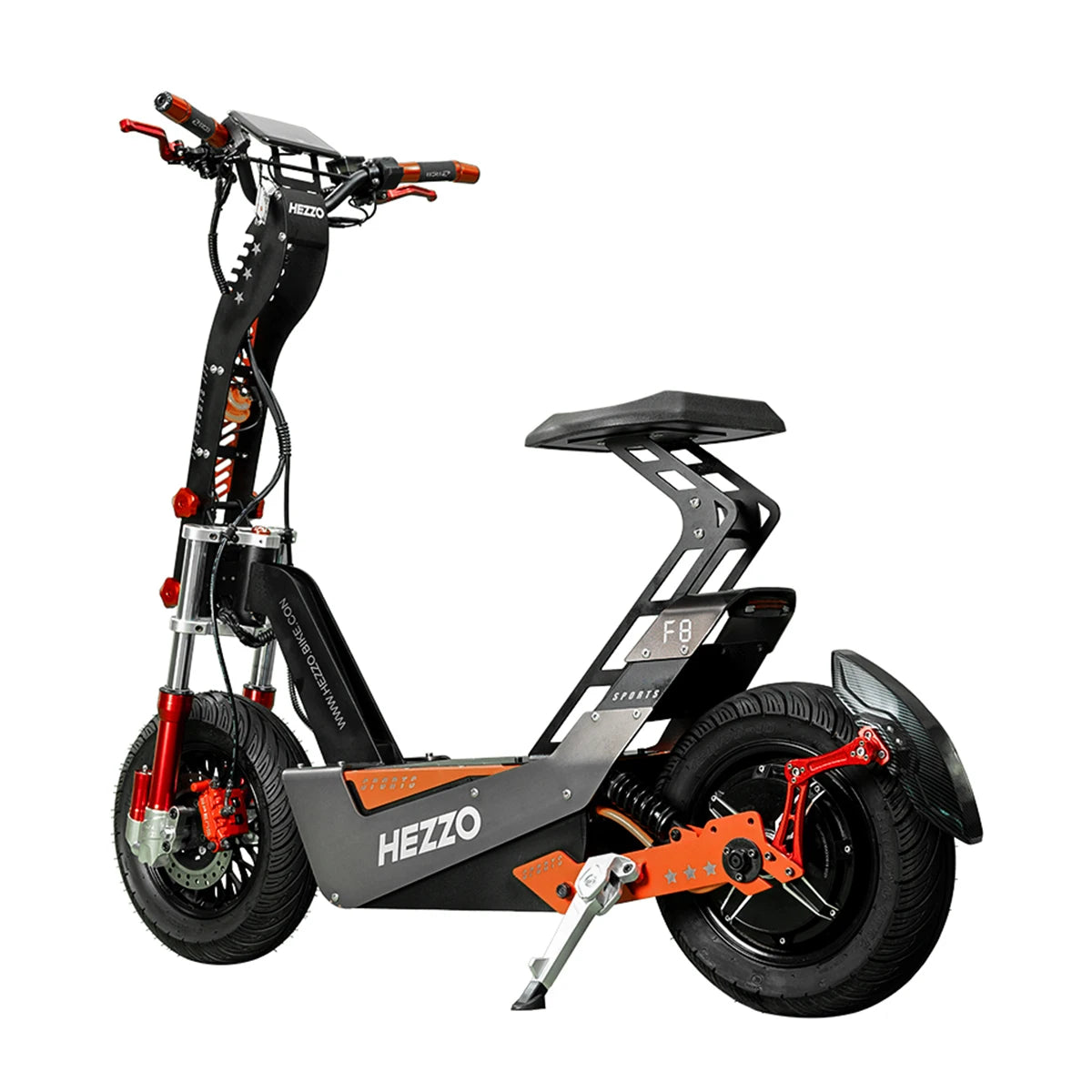 HEZZO F8 Electric Scooter 72V 100Km/h 50AH NFC 8000w Max 150Km Escooter 16INCH Fat Tire Off Road Moped Scooter US Warehouse