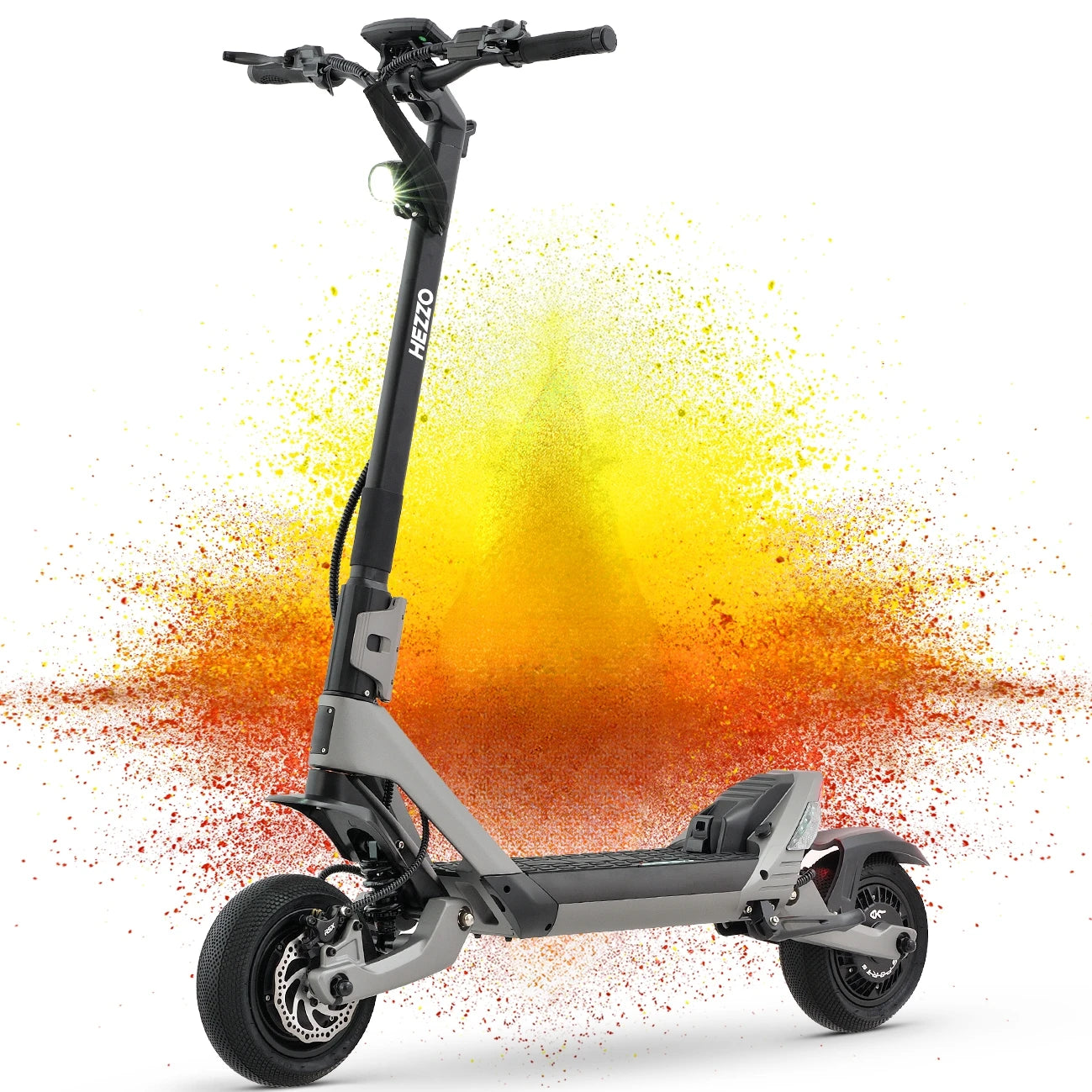 HEZZO EU US Warehouse Electric Scooter 60V 3200W Dual Motors Foldable Off Road Fat Tire 23Ah F6 10Inch Forged Moped Escooter