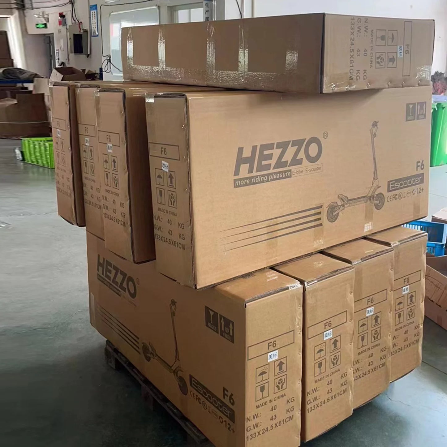 HEZZO EU US Warehouse Electric Scooter 60V 3200W Dual Motors Foldable Off Road Fat Tire 23Ah F6 10Inch Forged Moped Escooter