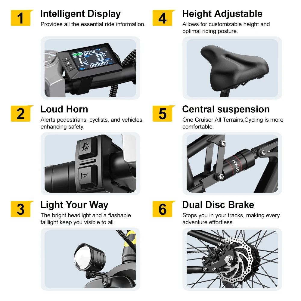 Aairsk Wholezale Moped Style Fast Electric City Bike Pedal Assist Motor Ebike 26"13AH Battery Adult Mountain Ebike