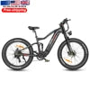 New Upgrade Mountain Style Moped 1000W 48V 17Ah Colorful Display 7 Speed Hydraulic Disc Brake Electric Mountain Bike