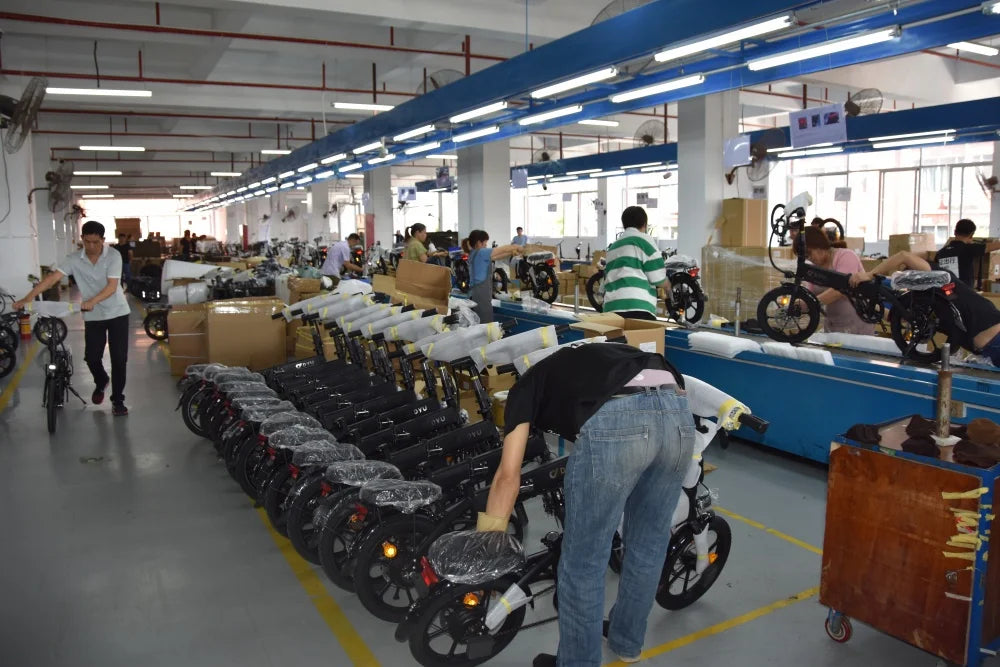 20 Inch DYU EU UK Warehouse Stock Moped Style Stealth Bomber Bicycle Folding Cheap Cycle Electric E Bike for Sale Ebike