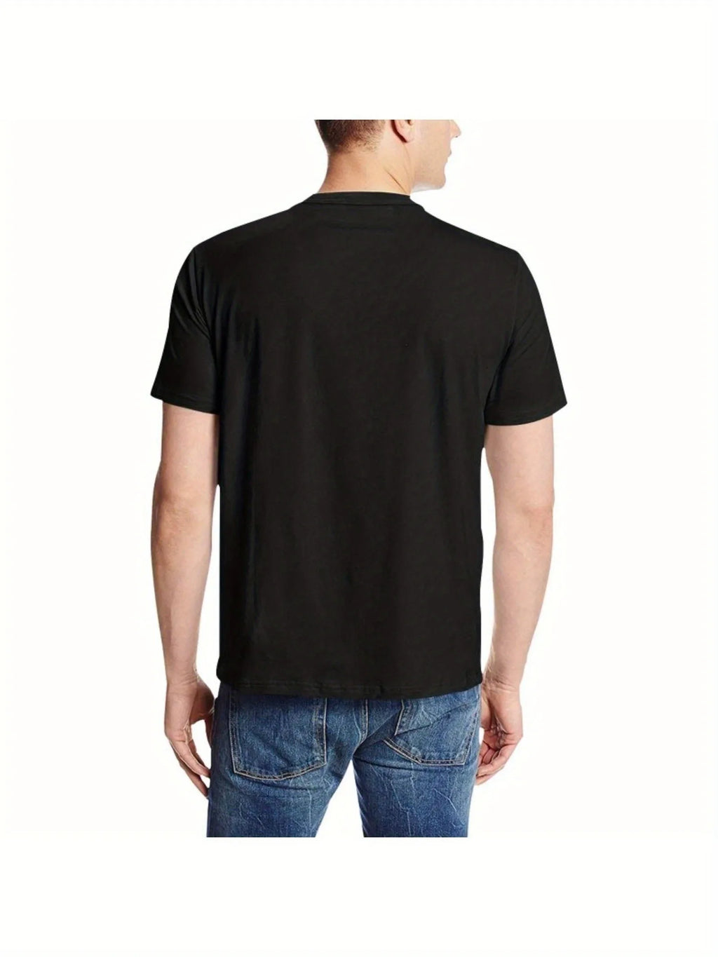 Men's Black Crew Neck T-Shirt Six Seven Graphic T-Shirt S-3XL Birthday T-Shirt Funny Gifts for Men WHX 180g