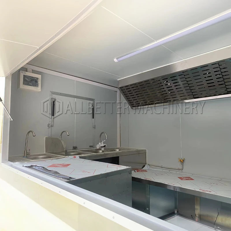 Allbetter Best Quality Food Trailer Street Fast Food Trucks Street Mobile Food Trailer with Full Kitchen Equipments