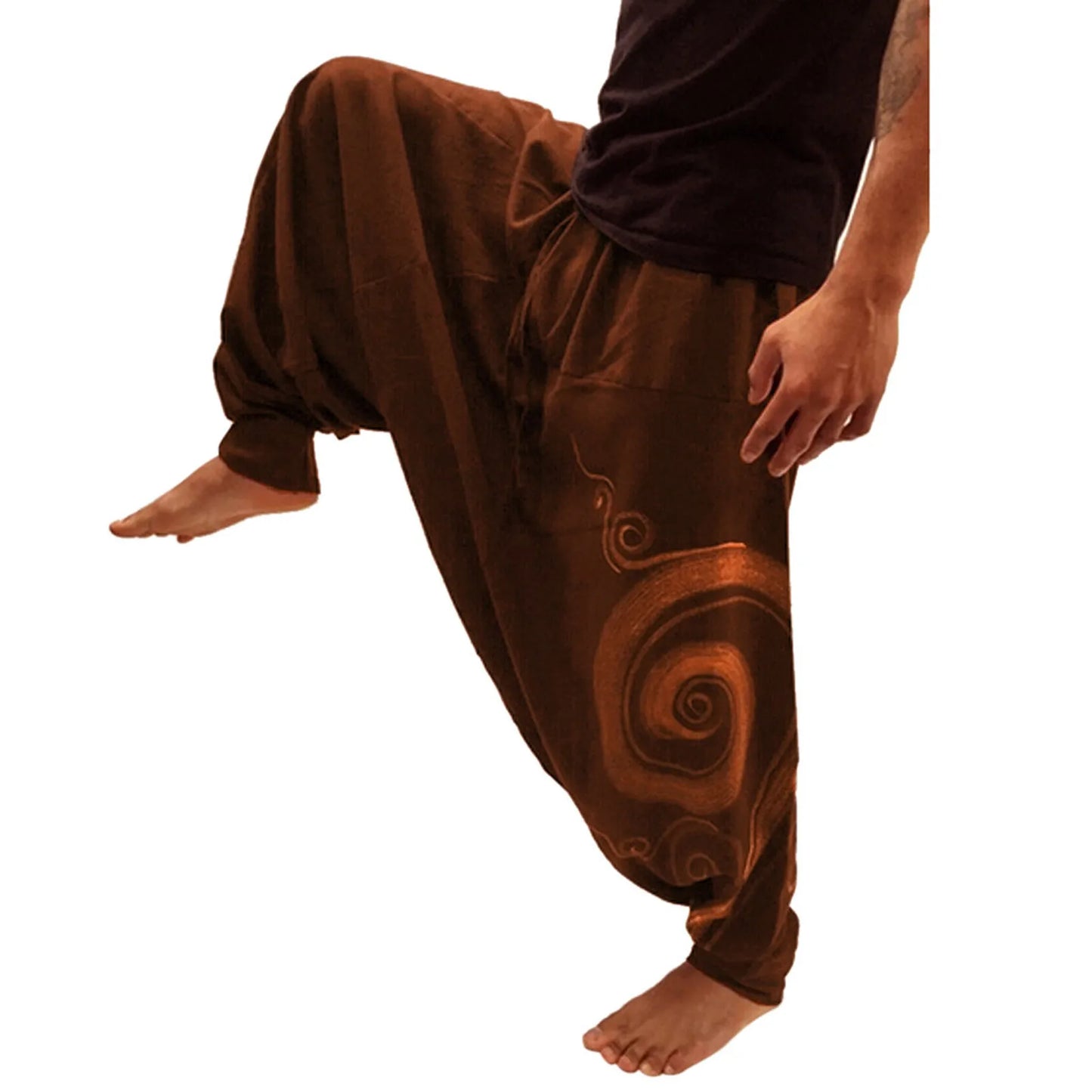 Men's Long Casual Print Loose Trousers Large Size Nationality Sport Trousers Harem Pants Sweatpants Pantalones Hombre