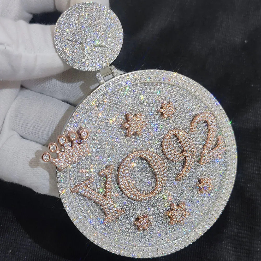 3D Pendant with Custom Design - Unique Personalized Necklace for Men and Women, Multiple Shapes and Symbol, Anniversary Gift