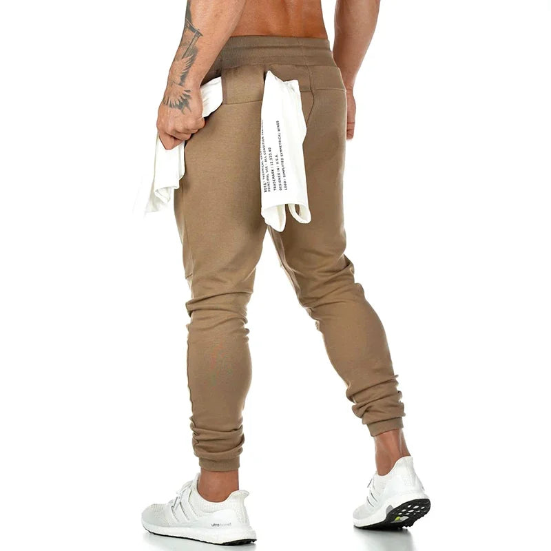 Men's Lightweight Gym Jogger Pants Breathable Hiking Jogging Runing Stretch Exercise Workout Sweatpants with Zipper Pocket Pants