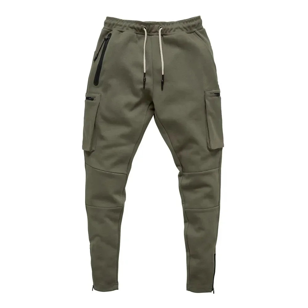 Joggers Sweatpants Men Casual Skinny Pants Multi-pocket Trousers Male Track Pants Gym Fitness Training Bodybuilding Sport Pant