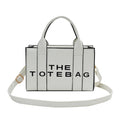 The Small Leather Tote Bag For Women Trendy PU Leather Handbag Casual Simple Adjustable Straps Female Satchel For Work Travel