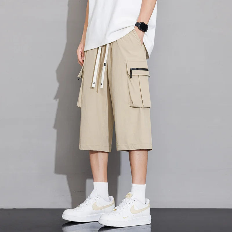 Summer Thin Style Loose Casual Sports Cropped Pants Summer Man Shorts Cargo Short-fitting Men Shorts Free Shipping Cargo-shorts