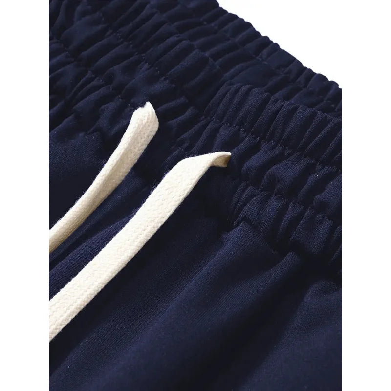 Y2k Black Pants Men Casual Man Light Weight Baggy Men's Sports Spring 2026 Drawstring Elastic Waist Outdoor Running Trousers