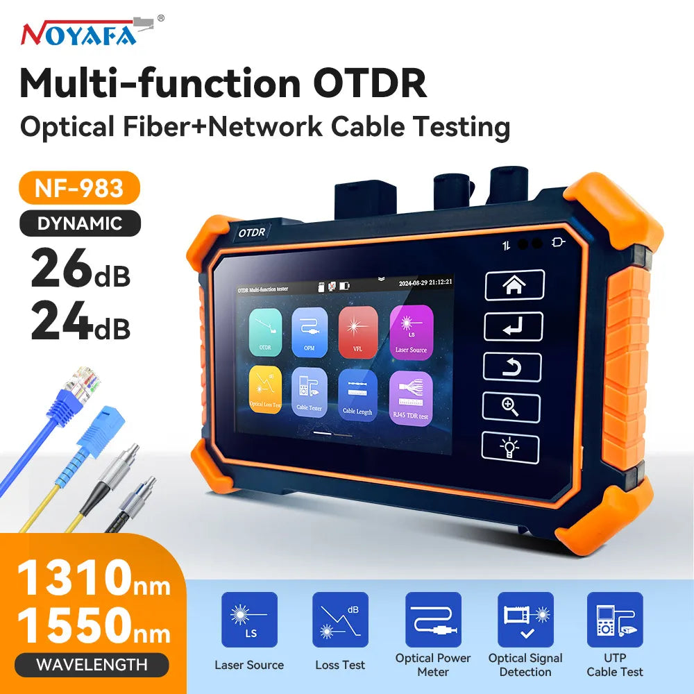 Hot Sale NOYAFA MOT-31 All-in-One OTDR Fiber Tester 1310/1550nm Dual Wavelength Network Test (PING,IP Scan,Prot Flashing) NF-983