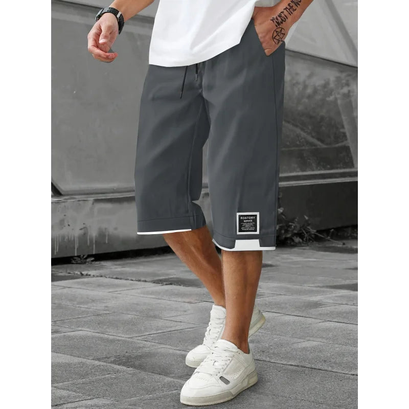 Shorts Y2k Men's Casual Cropped Trousers Man Clothes Fashion Cargo Lightweight And Multi-Color Summer Wear At Home And Outside