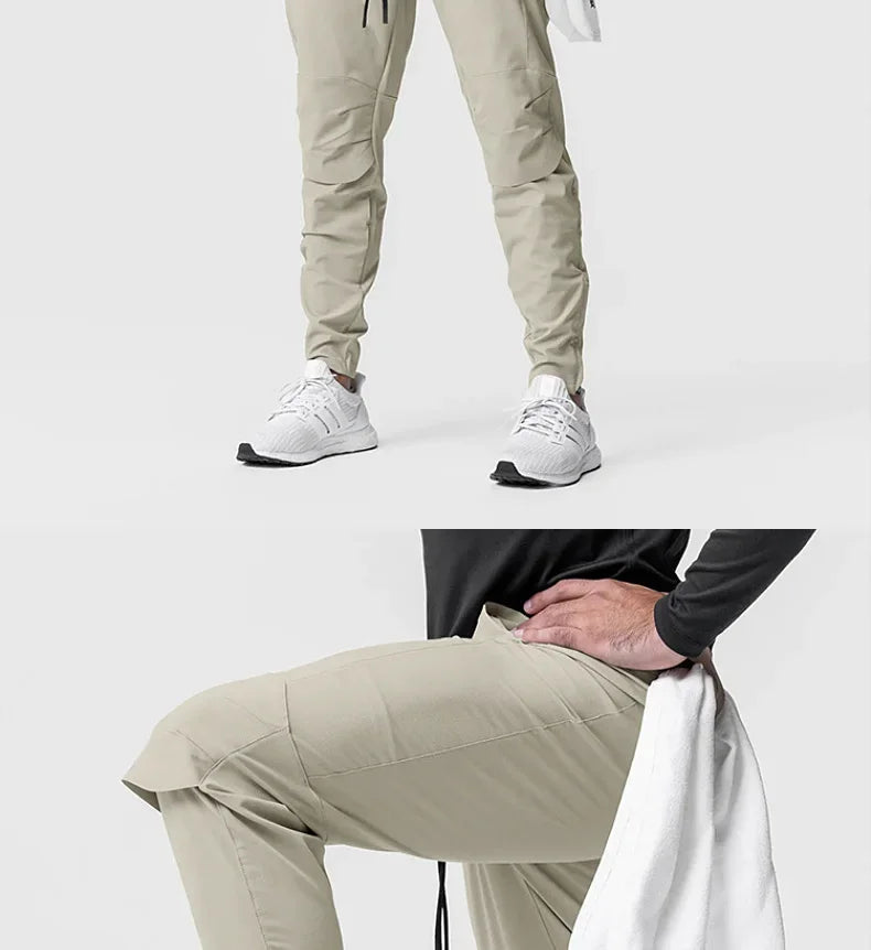 Men's Summer Joggers Pants Quick Dry Running Sweatpants Gym Fitness Outdoor Hip Hop Casual Track Trousers Breathable Sportswear
