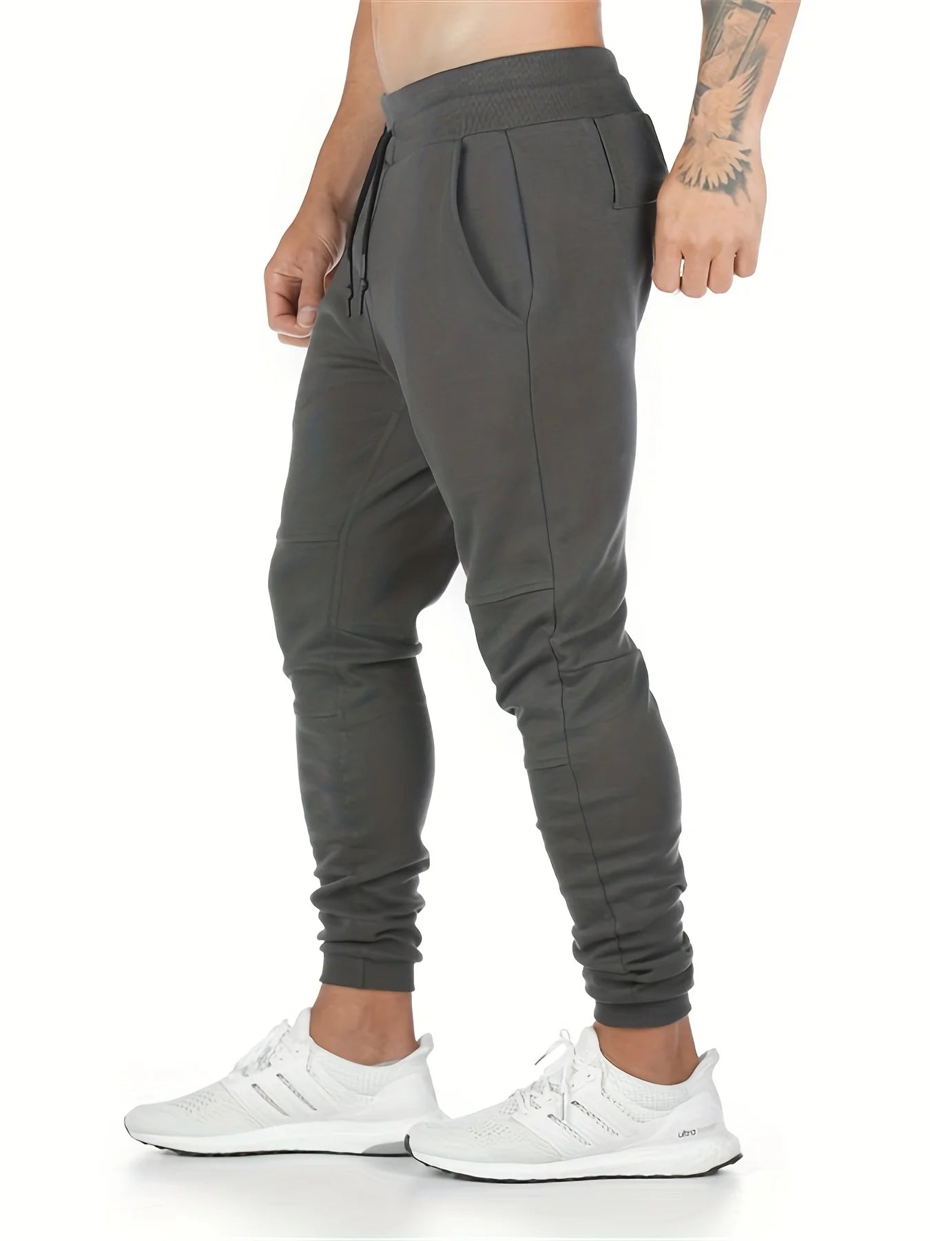 2026 Plus Size Men Gym Jogger Pants Breathable Hiking Jogging Runing Stretch Exercise Running Sweatpants Zipper Pocket Pants