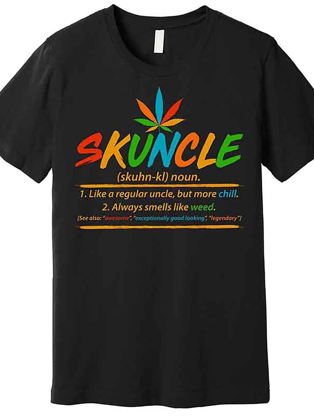Funny Skuncle Definition, Like an Ordinary Uncle, Premium T-Shirt 228886 Funny Men's Short Sleeve Pattern T-Shirt Collection