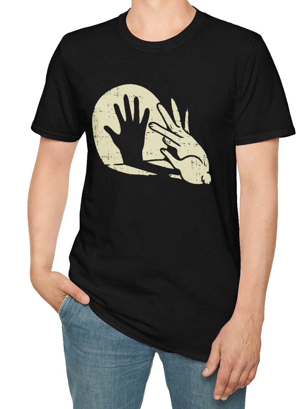 Men's Casual Cotton T-Shirt - Short Sleeve, Round Neck with Unique Graphic Design