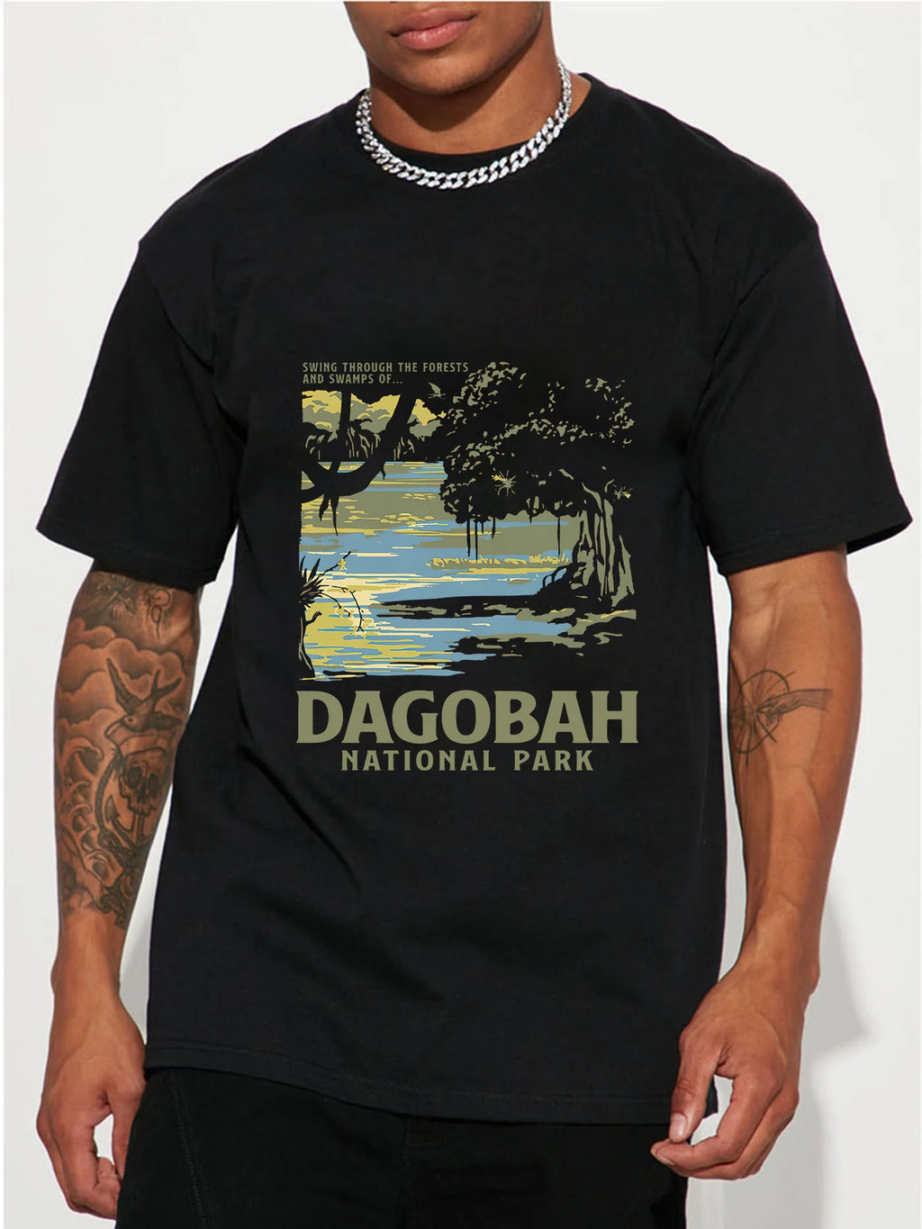Men'S Casual Short Sleeve Round Neck T-Shirt For Summer, Breathable Cotton, Perfect For Outdoor And Leisure Activities