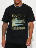 Men'S Casual Short Sleeve Round Neck T-Shirt For Summer, Breathable Cotton, Perfect For Outdoor And Leisure Activities