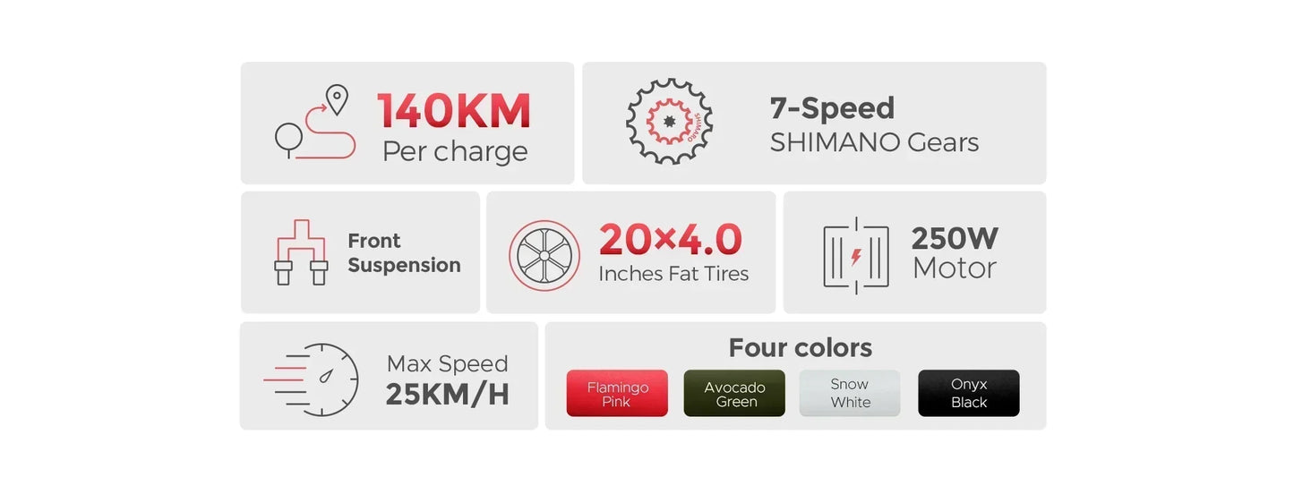 Electric Bicycle ENGWE L20 250W 48V 13AH Motor Battery 20*4.0inch Fat Tire Ebike 140km Mileage Adult Mountain City Electric Bike