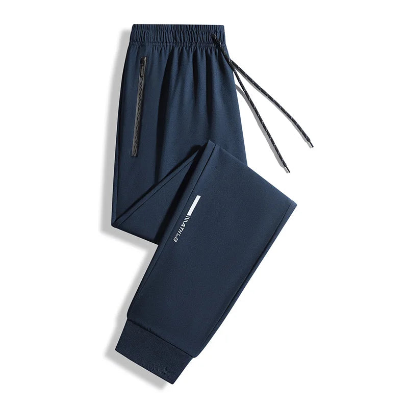 Joggers Man Breathable Quick Dry Sports Pants Spring Summer Drawstring Jogger Pants Men Sweatpants Fashion Casual Stretch Pants