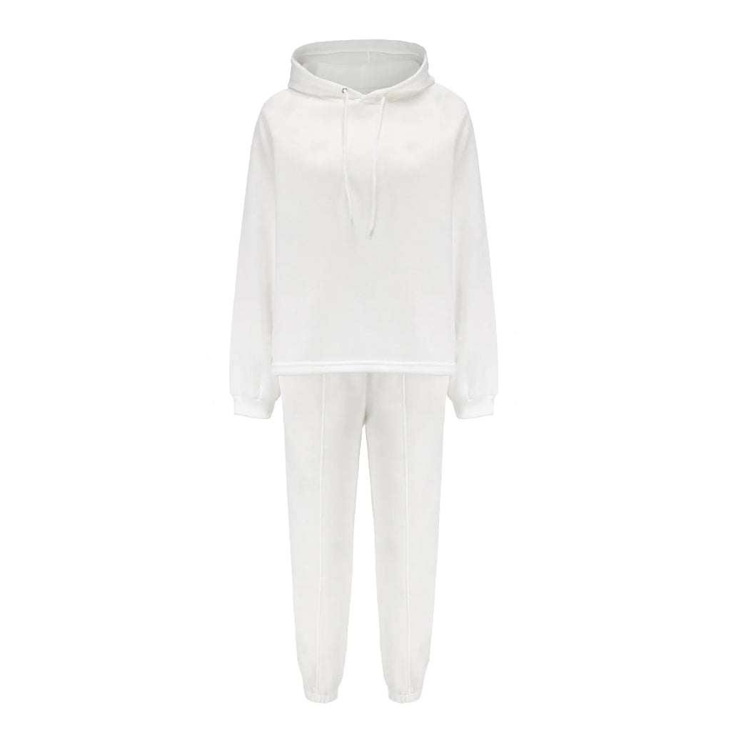 Women's Jogging Pants and Hoodie set Blended Material