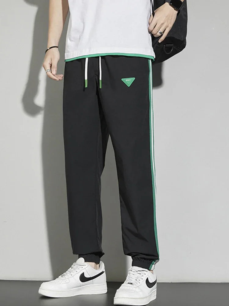 Joggers Streetwear Casual Side Stripe Pants Mens Fitness Sportswear Bottoms Loose Sweatpants Gyms Trousers Track pantalones