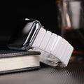 Ceramic Strap for Apple Watch Band 44mm 40mm 45mm 49mm 42mm 38 Stainless steel butterfly bracelet iWatch series 6 3 7 8 se ultra