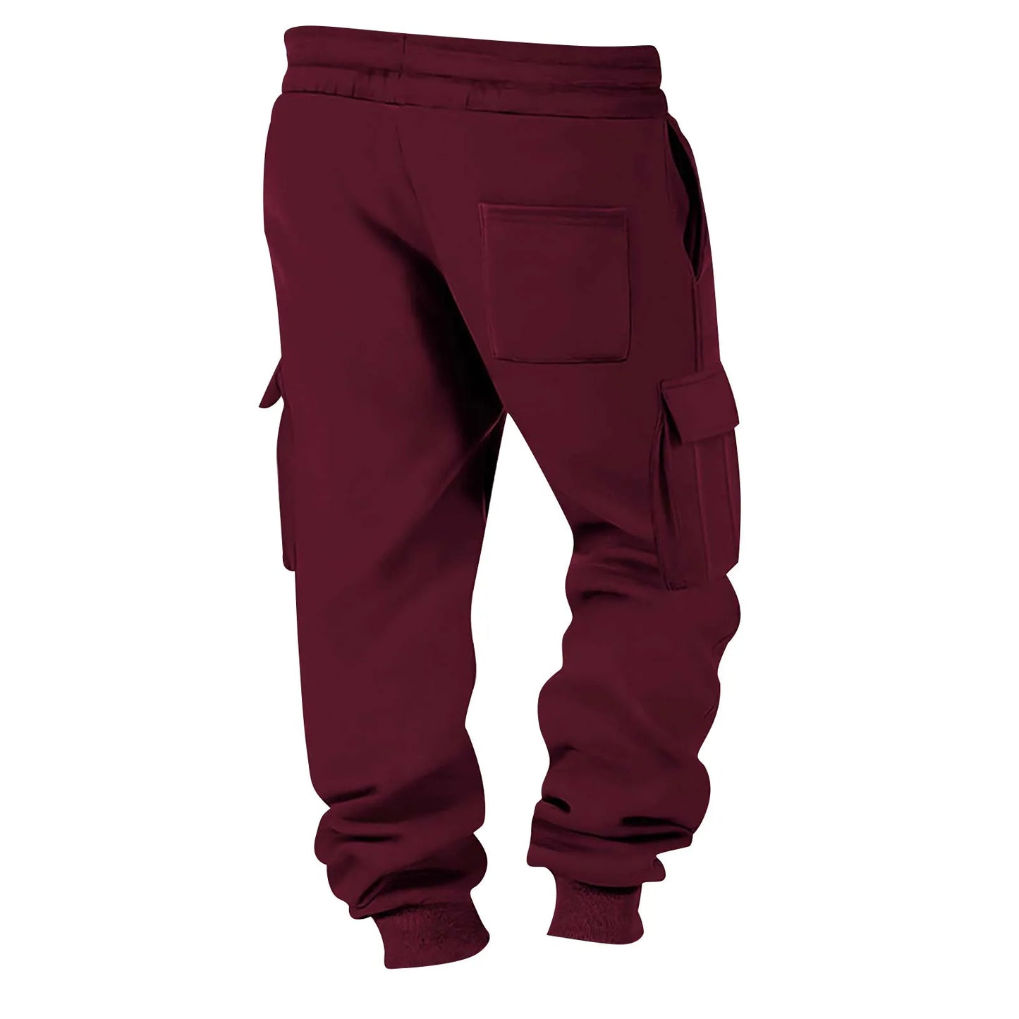 2025 Mens Sweatpants Straight Fit Joggers For Sports And Streetwear Loose Oversized Drawstring Long Pants Men Multi-Pocket Pants