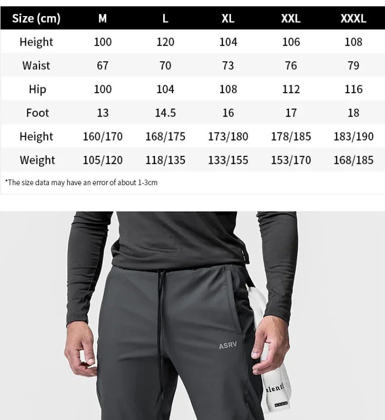 Men's Summer Joggers Pants Quick Dry Running Sweatpants Gym Fitness Outdoor Hip Hop Casual Track Trousers Breathable Sportswear