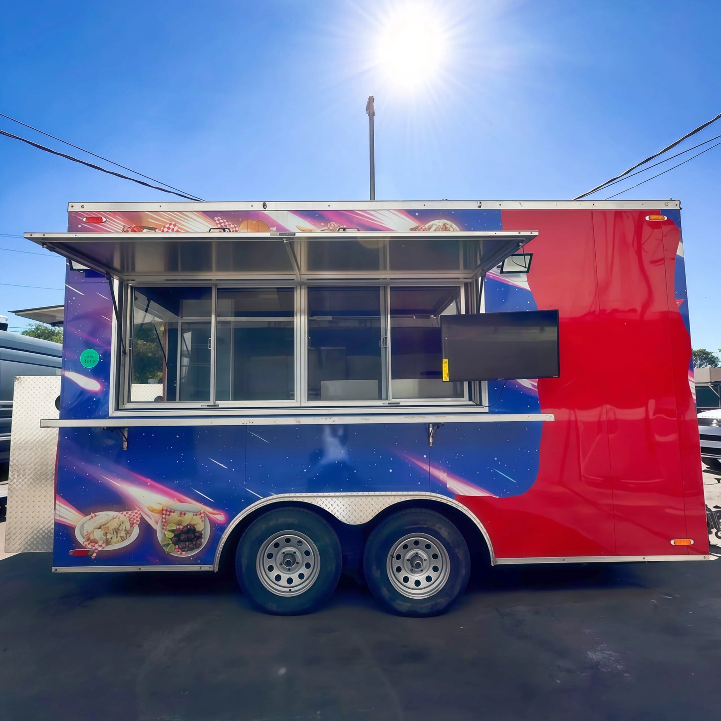 Food Truck Trailer Full Kitchen Equipment in Sale