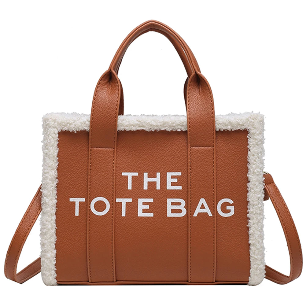PU Leather Commute Bag Fashion Letter Square Bags Casual Soft for Girls Shopping